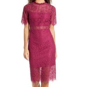 Lulus Remarkable Lace in Burgundy